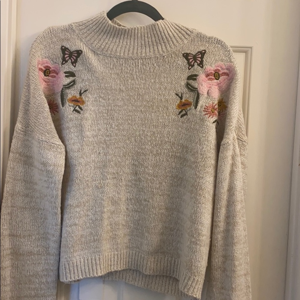 Embroidered sweater